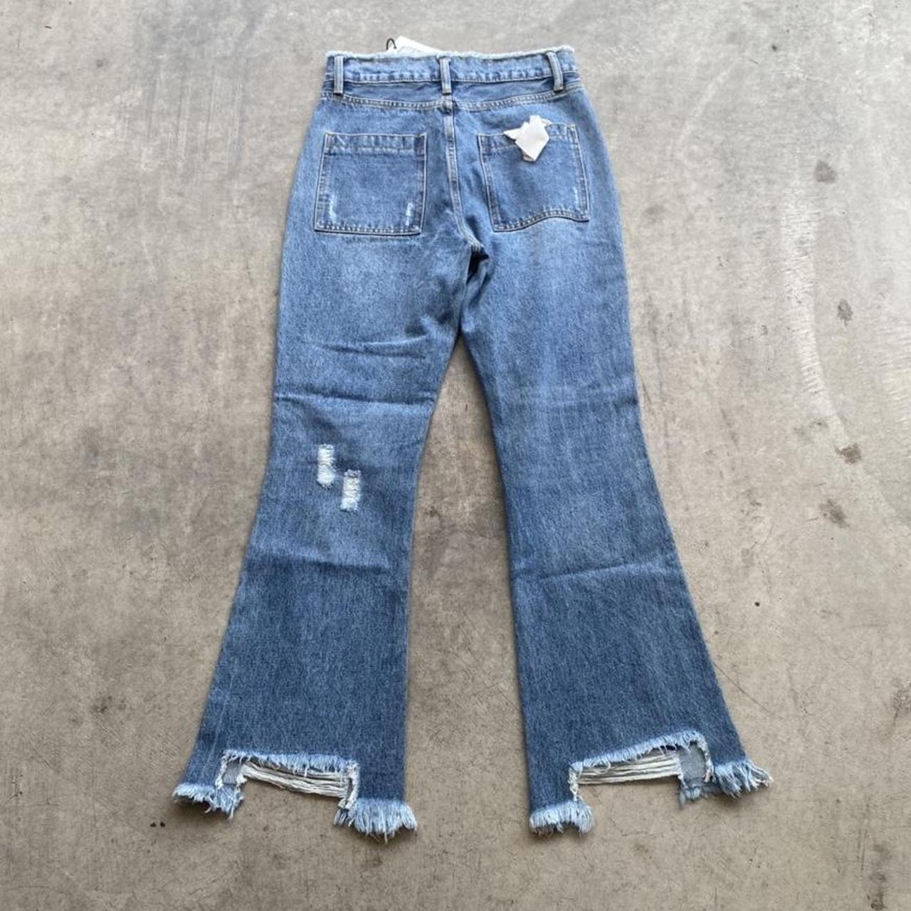 EVIDNT Women's Blue and White Jeans (3)