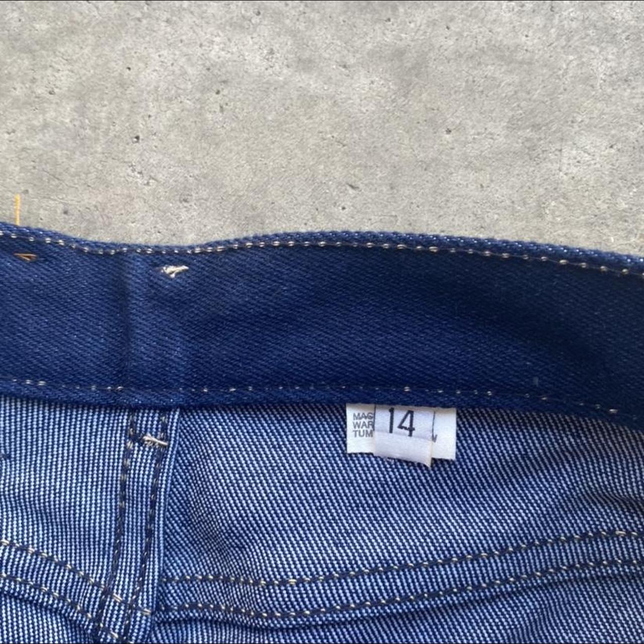 Vintage Levi’s White Tab Darkwash Denim Blue Jeans... - Depop