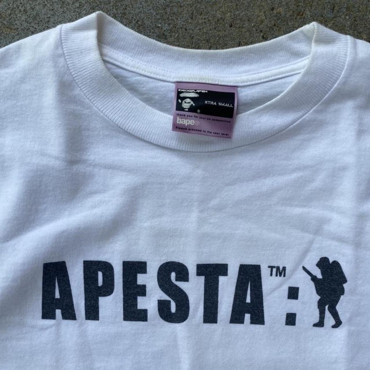 Early 2000's A Bathing Ape Bape Bapesta T Shirt Tee... - Depop