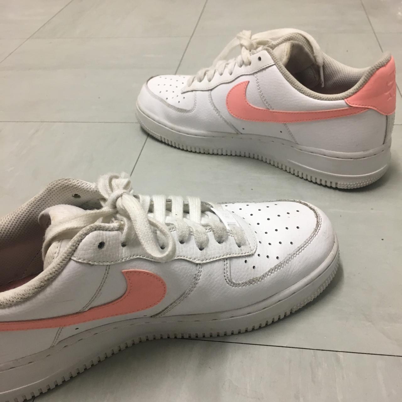 air force 1s pink tick