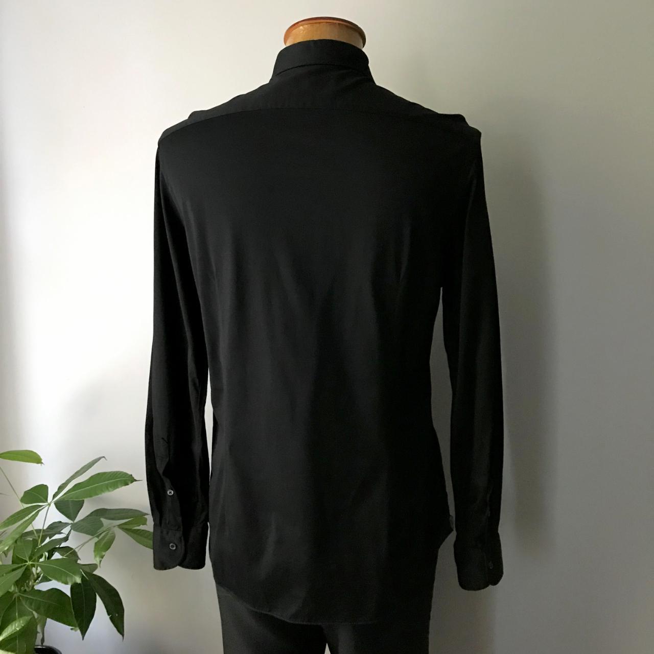 Product Image 3 - Modern black dress shirt with