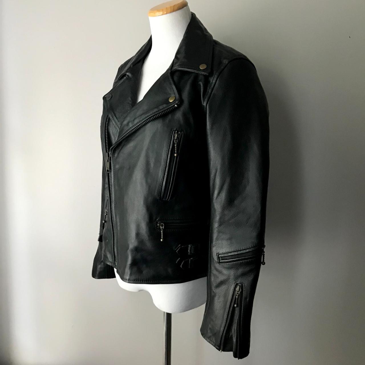 Straight to Hell leather jacket MORE PHOTOS IN... - Depop