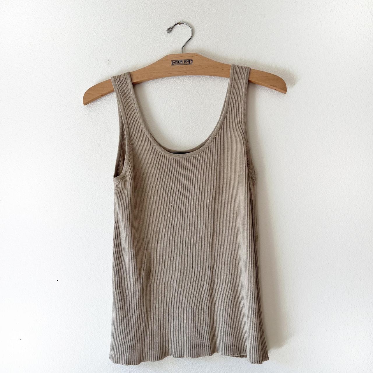 Ellen Tracy Women S Tan Vest Depop