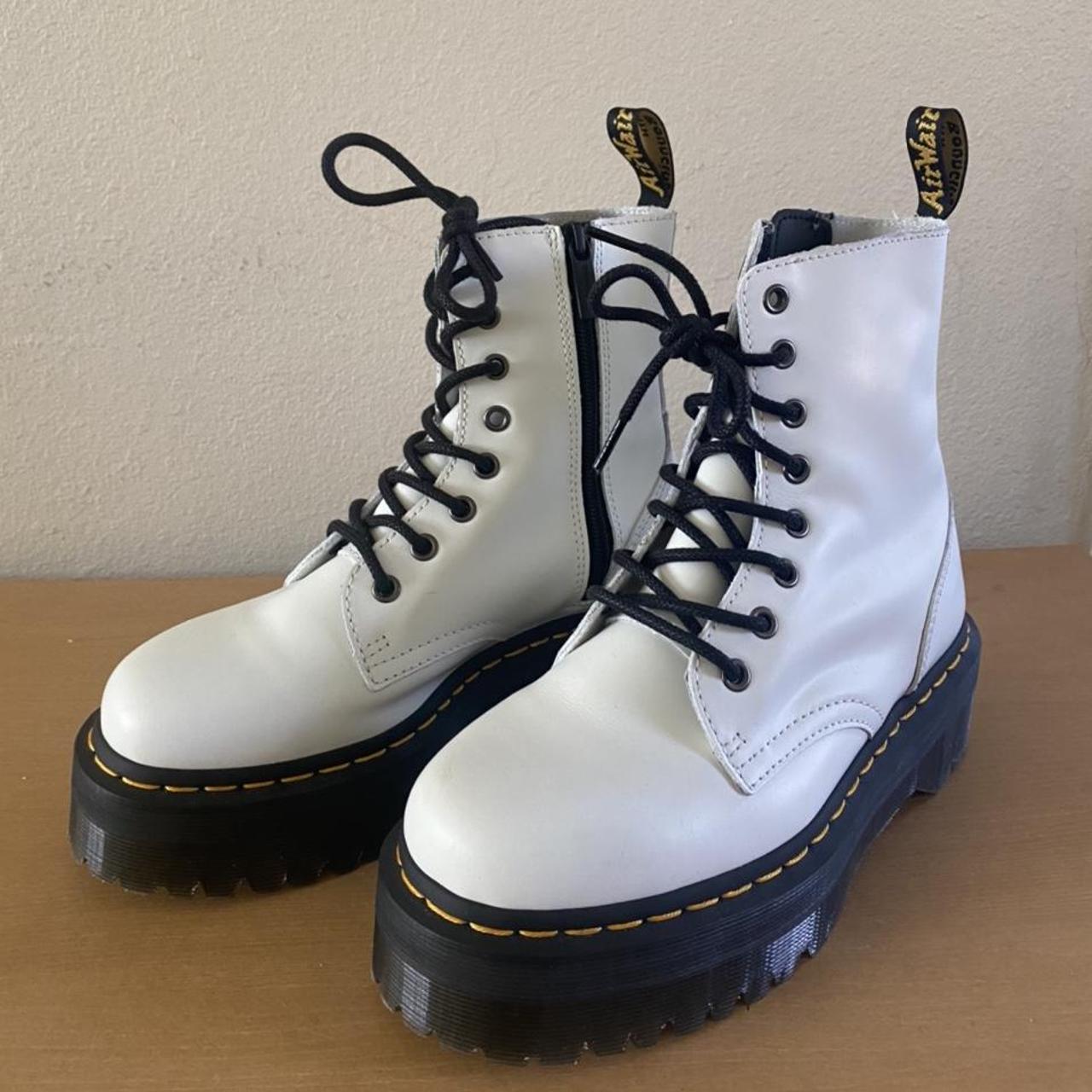 white platform doc martens used