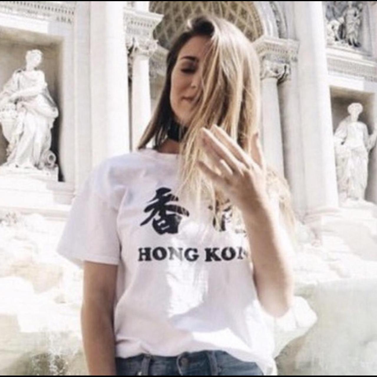 brandy hong kong tshirt wore once Depop