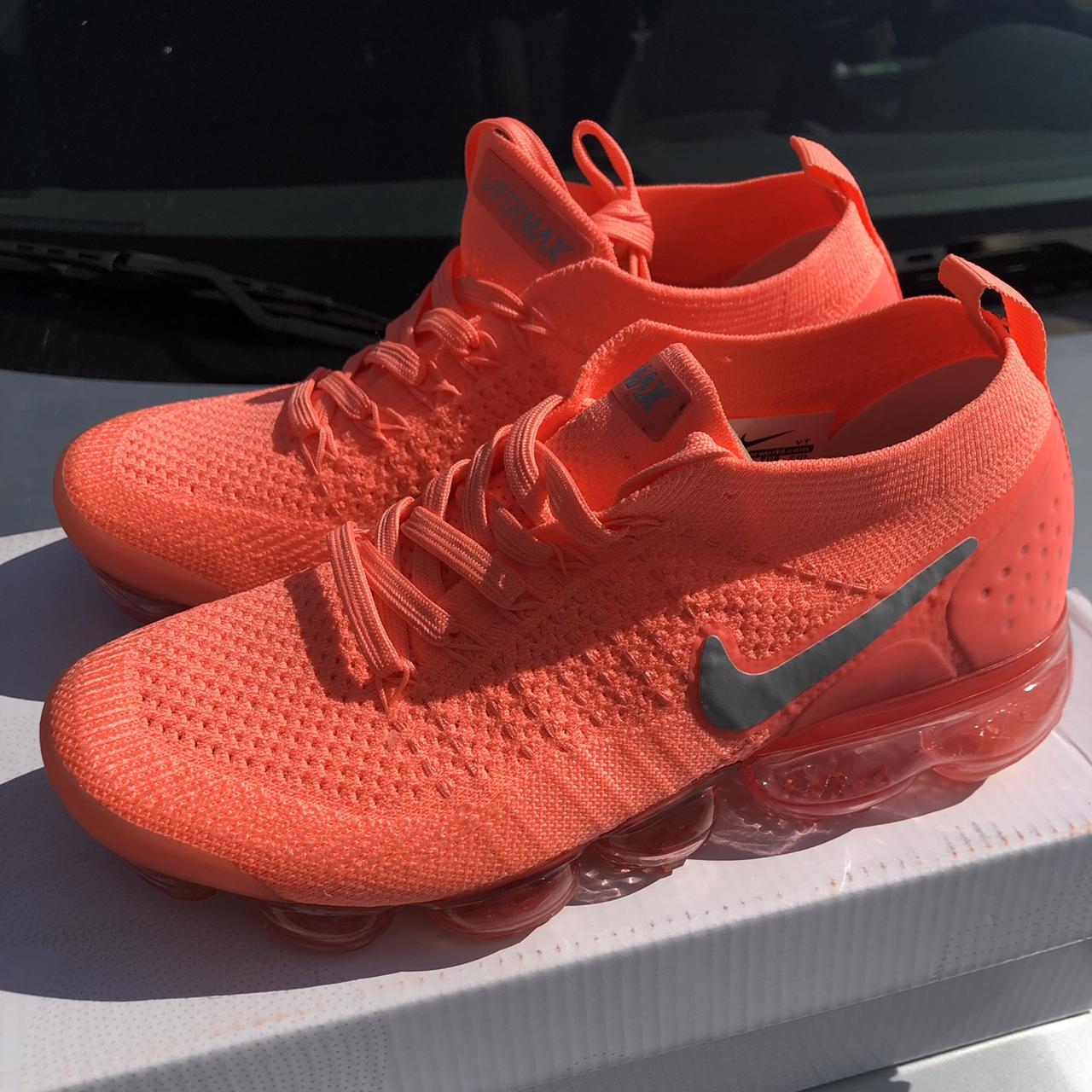 Nike air vapormax on sale flyknit 2 women's orange