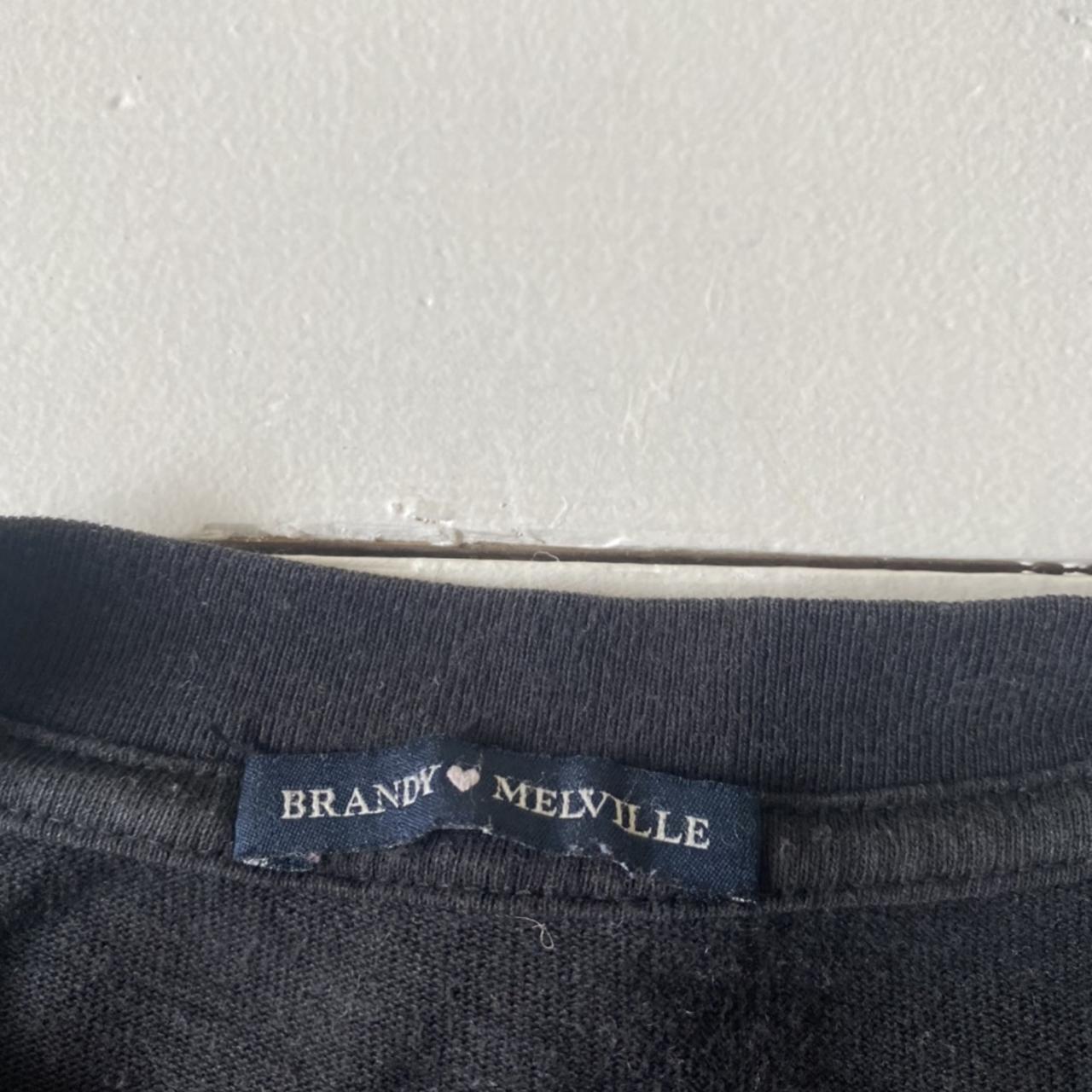 Brandy Melville black oversized graphic car tee. Depop