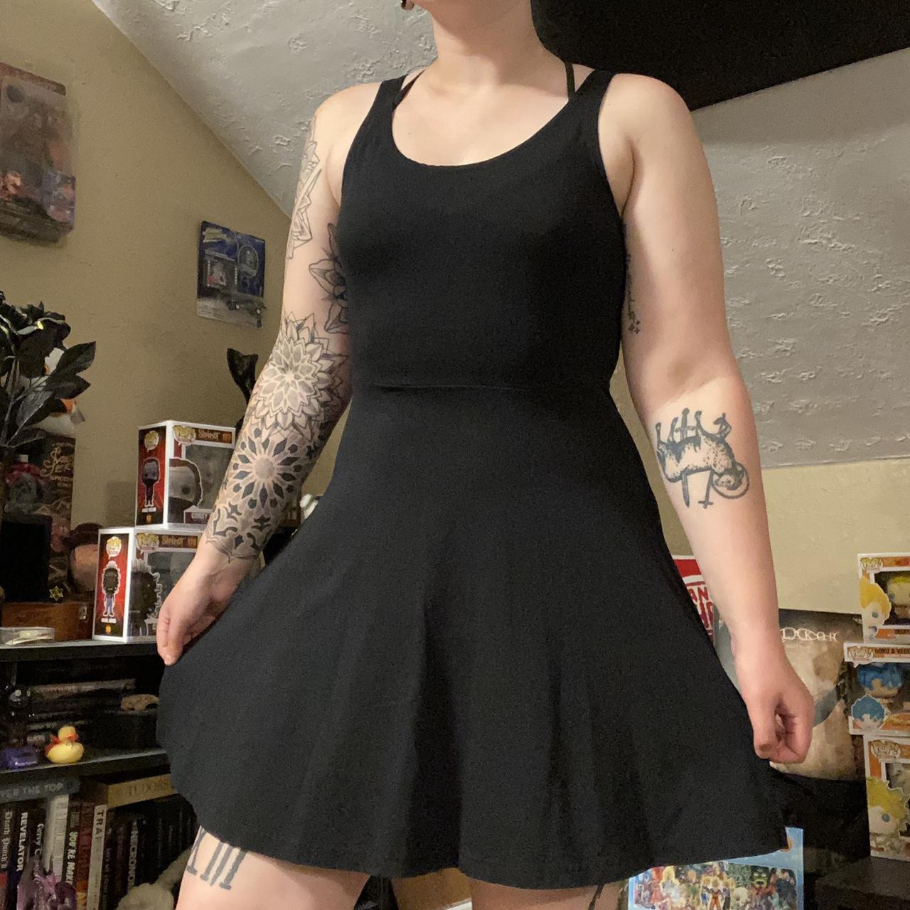 express black skater dress