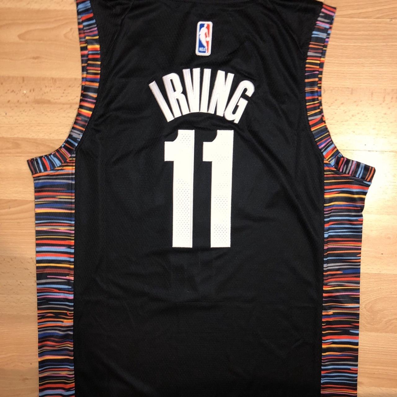 A Kyrie Irving Brooklyn Nets jersey in size 2XL is - Depop