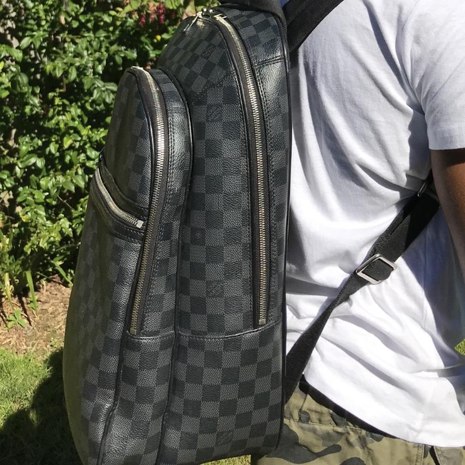 Small Damier Louis Vuitton backpack Good condition - Depop