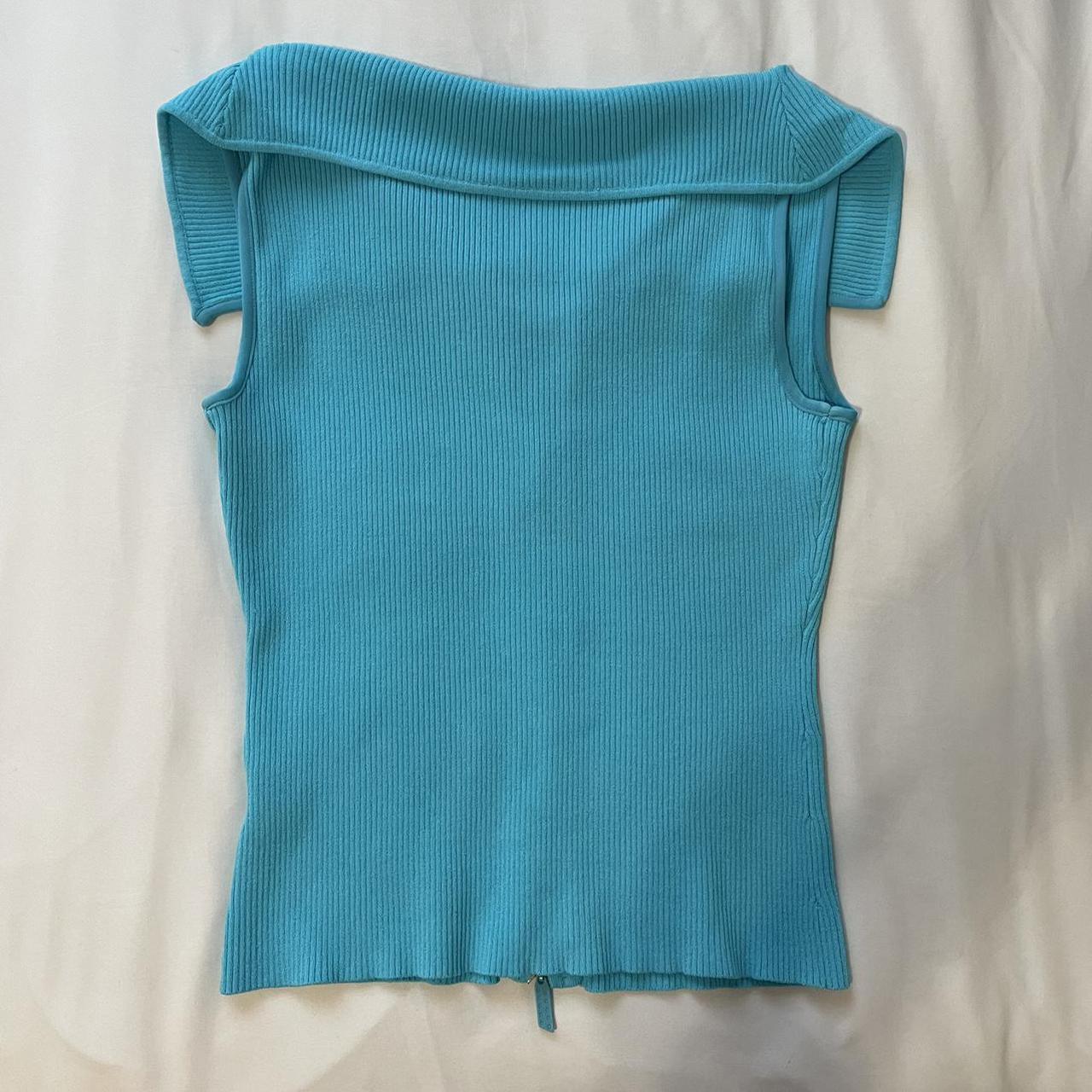 Belldini Women's Blue and Silver Vest (4)