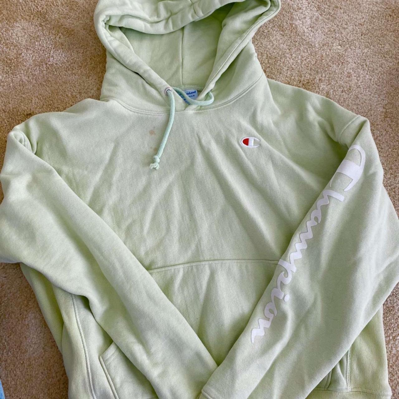 Lime champion hoodie on sale