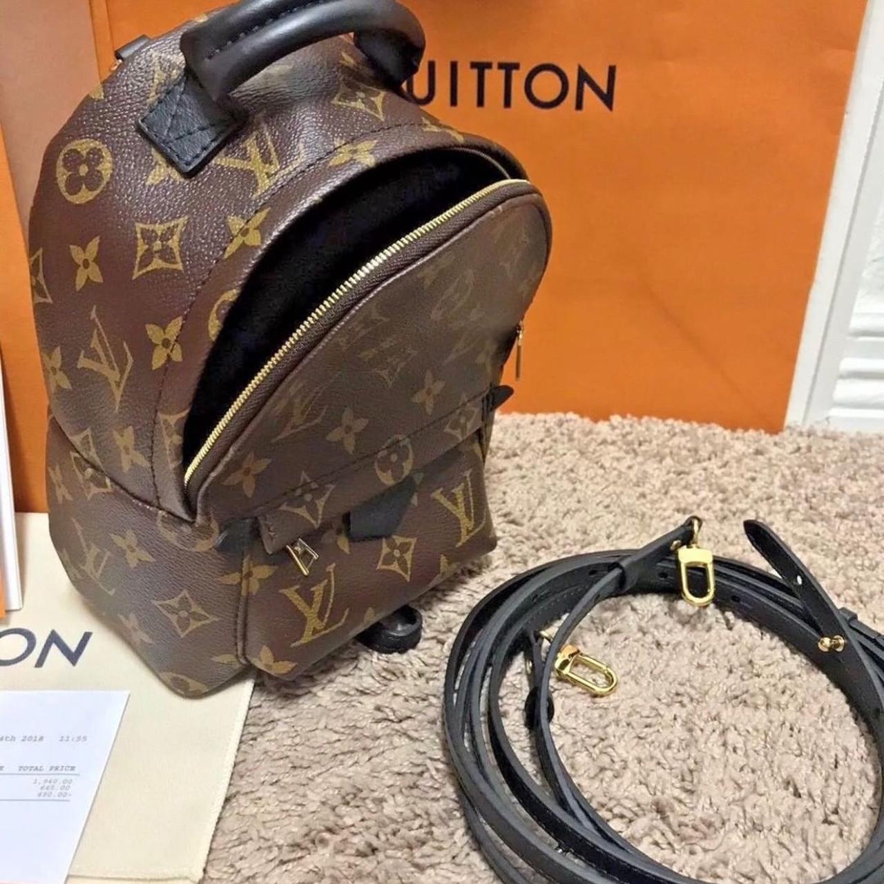 Louis Vuitton Palm Springs mini backpack in monogram - Depop