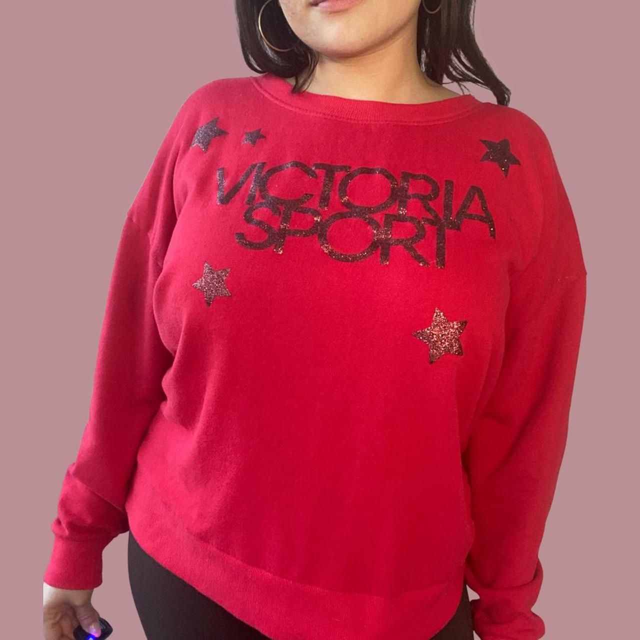 victoria secret red sweatshirt