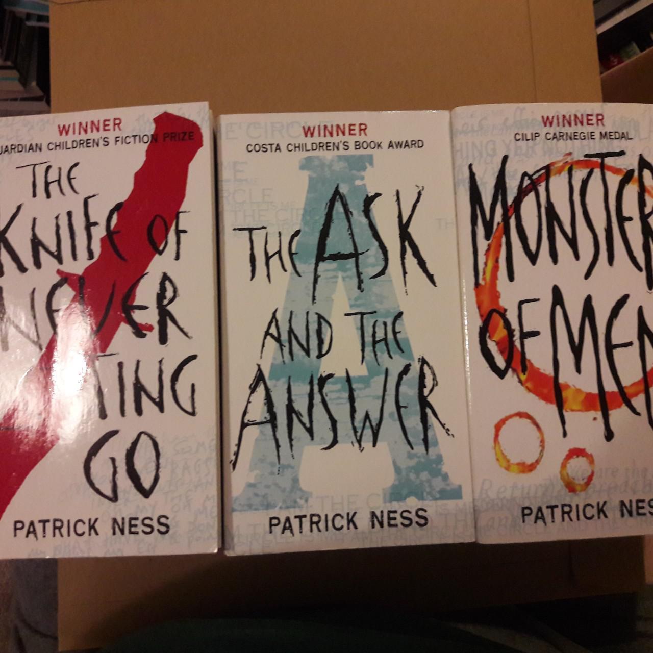 Patrick Ness Chaos Walking trilogy all three... - Depop