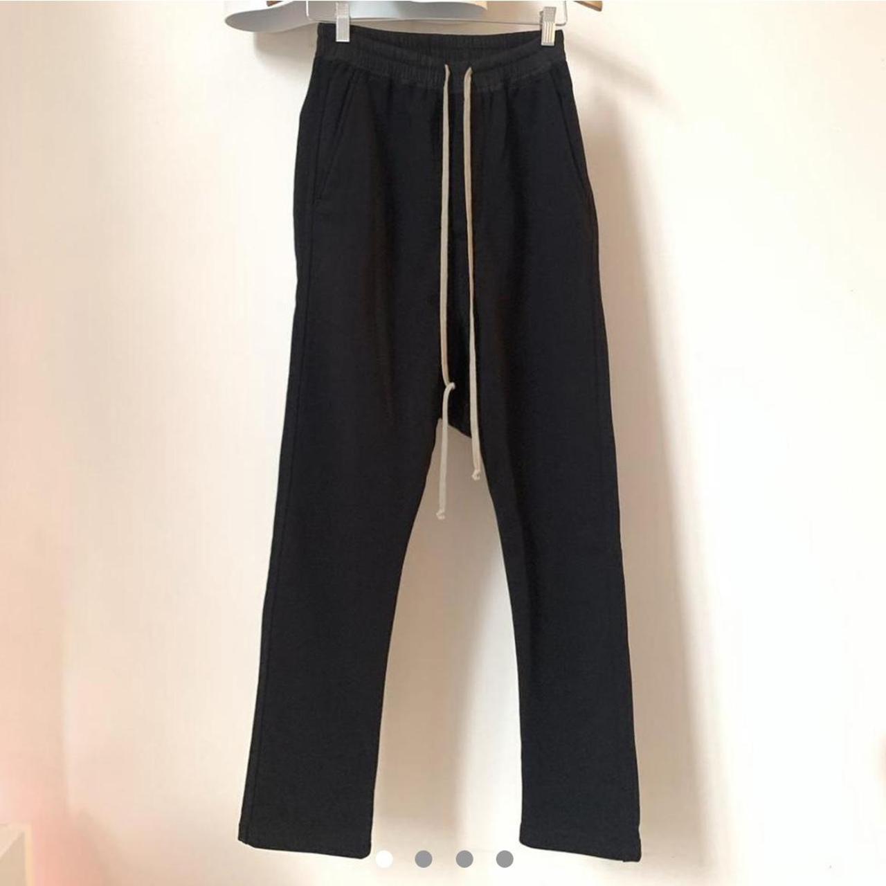 Reselling Rick Owens thick quality black cotton.... - Depop