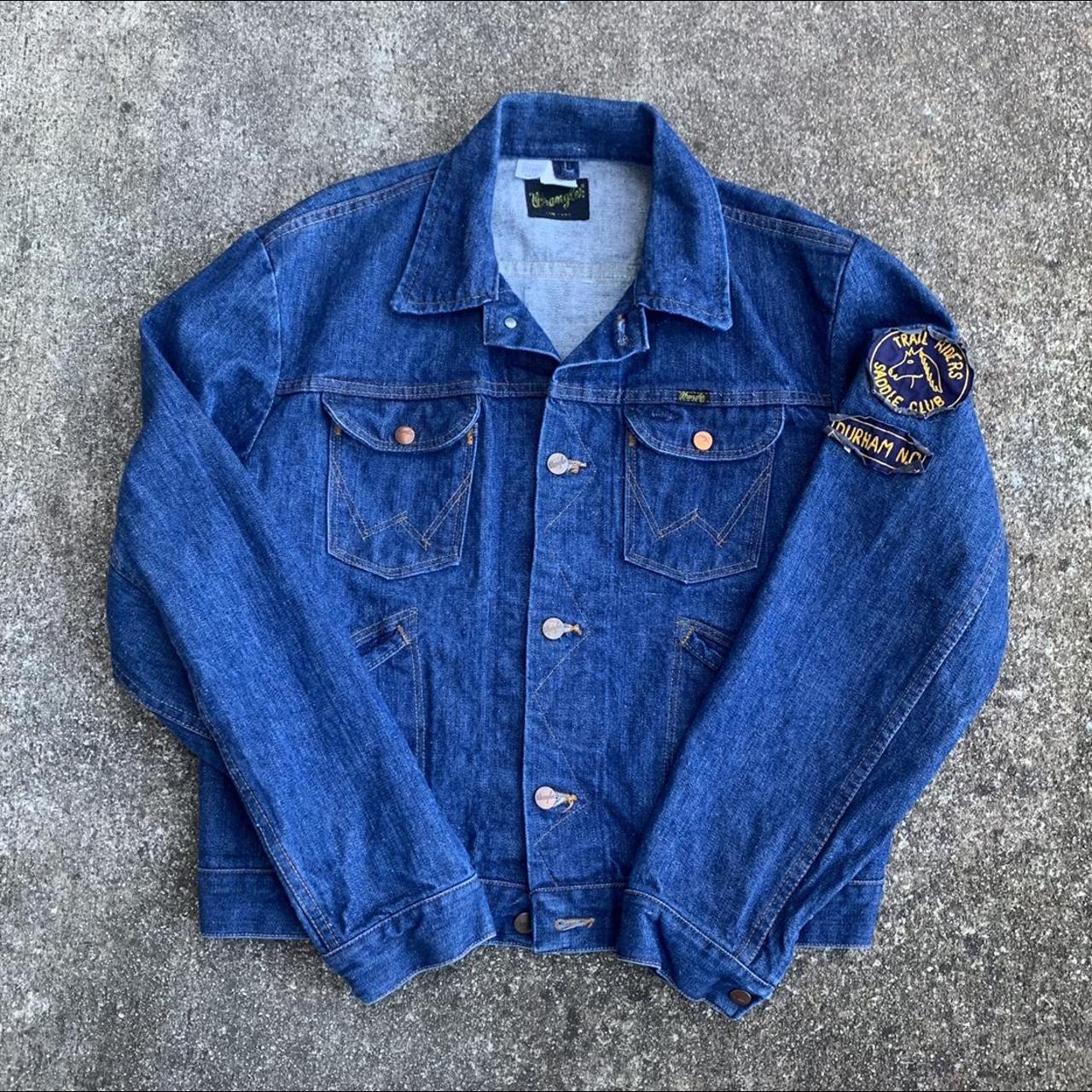 70s wrangler denim jacket