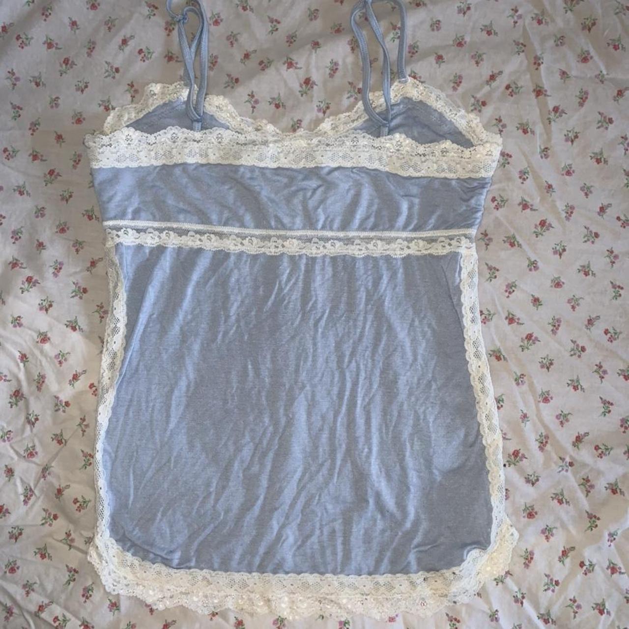 PJ Salvage Women's Blue and White Vest (2)