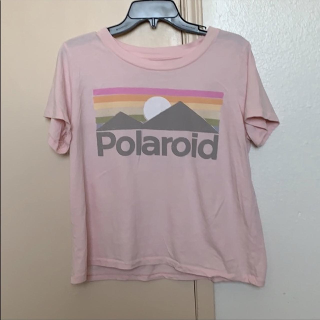 Pink store polaroid shirt