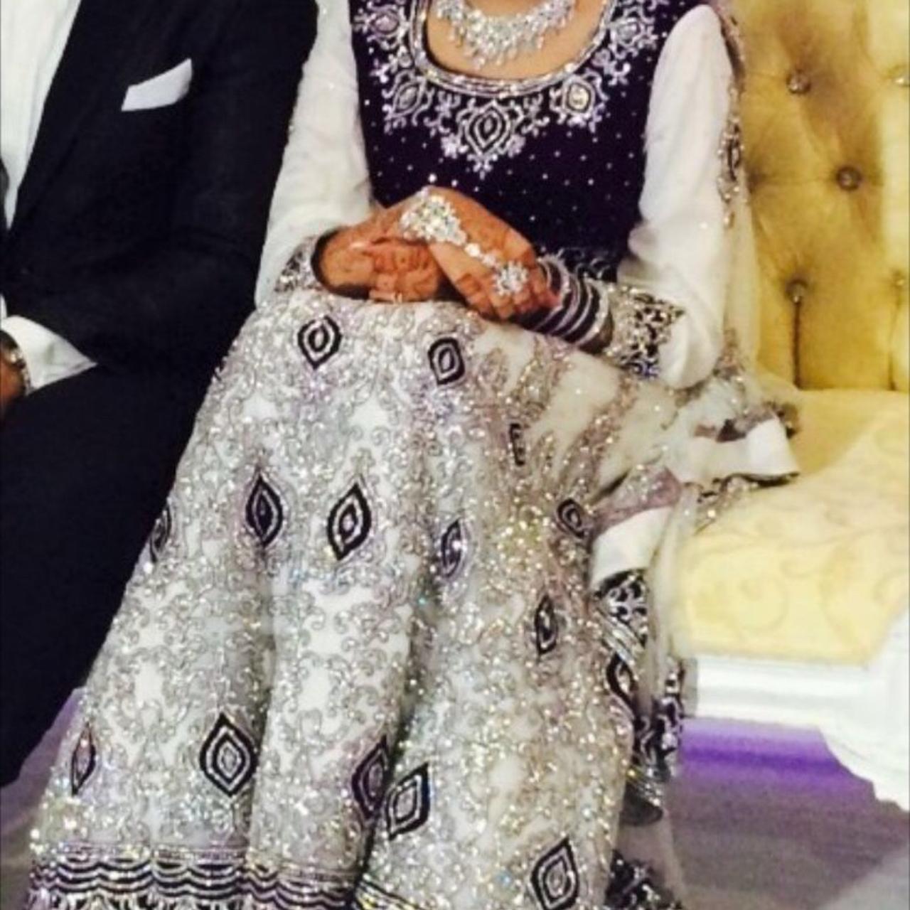 Silver sale walima dress