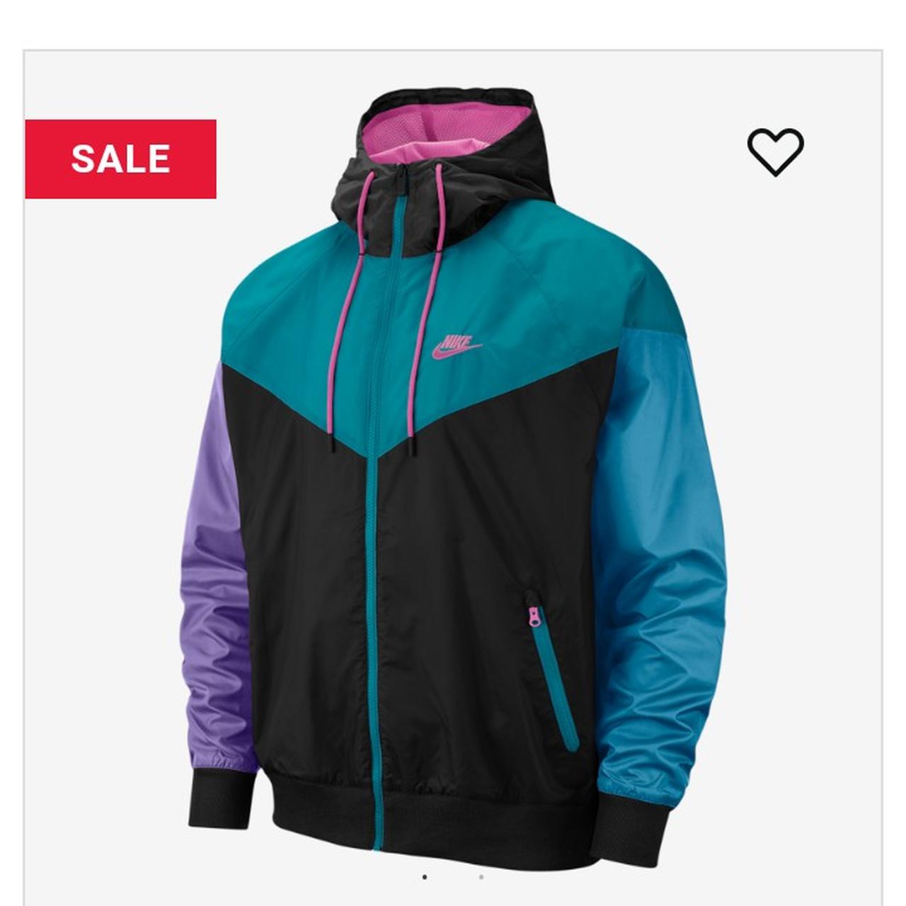 Nike windrunner shop black teal purple