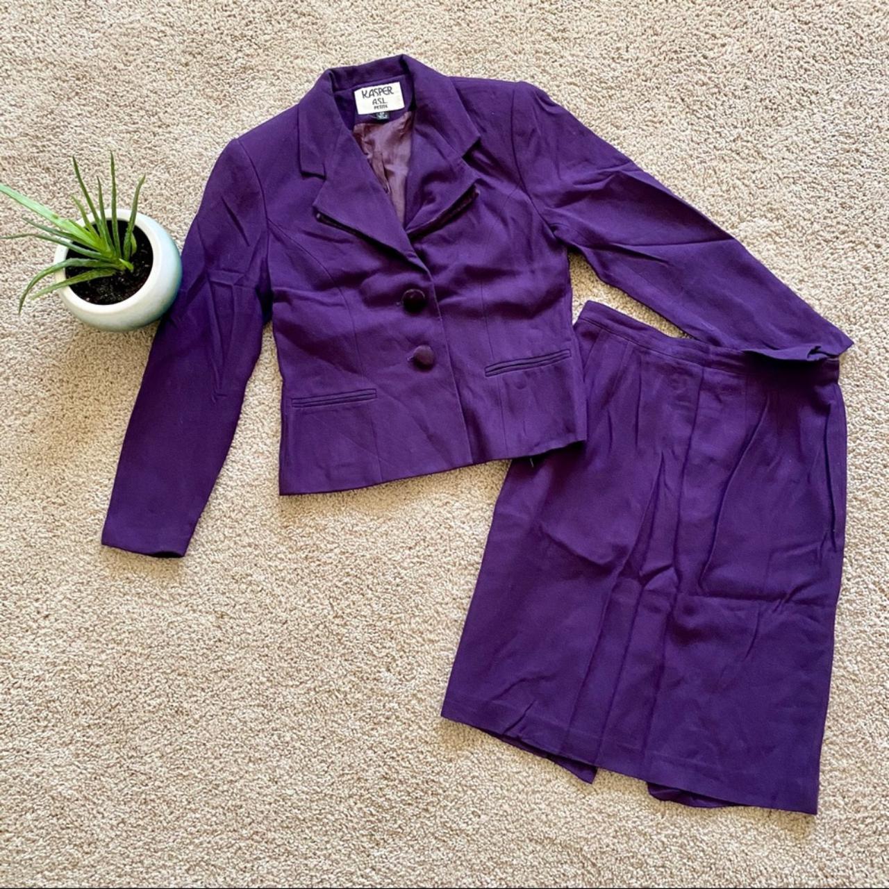 kasper purple blazer