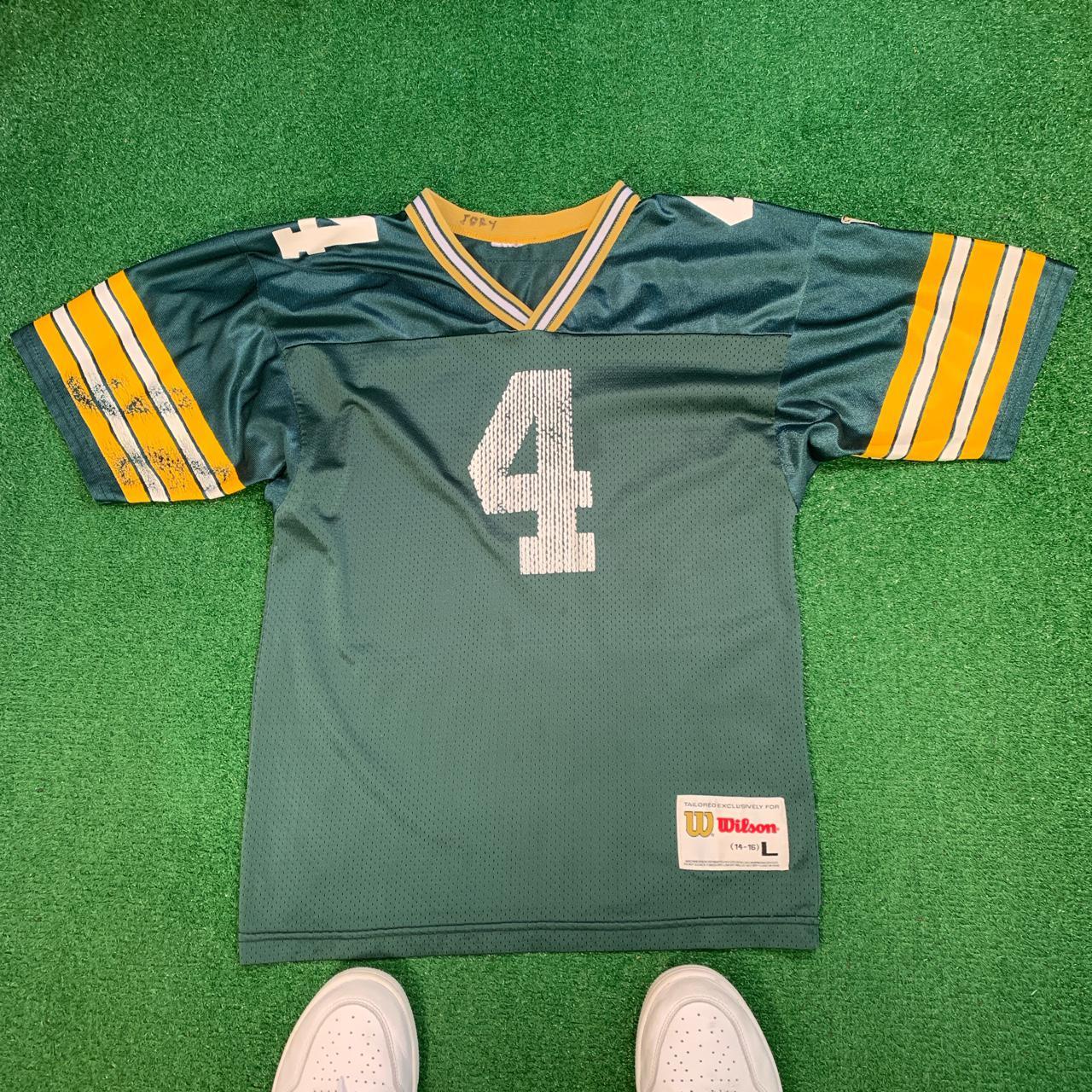 Vintage Brett Favre Green Bay Packers Jersey. Size L - Depop