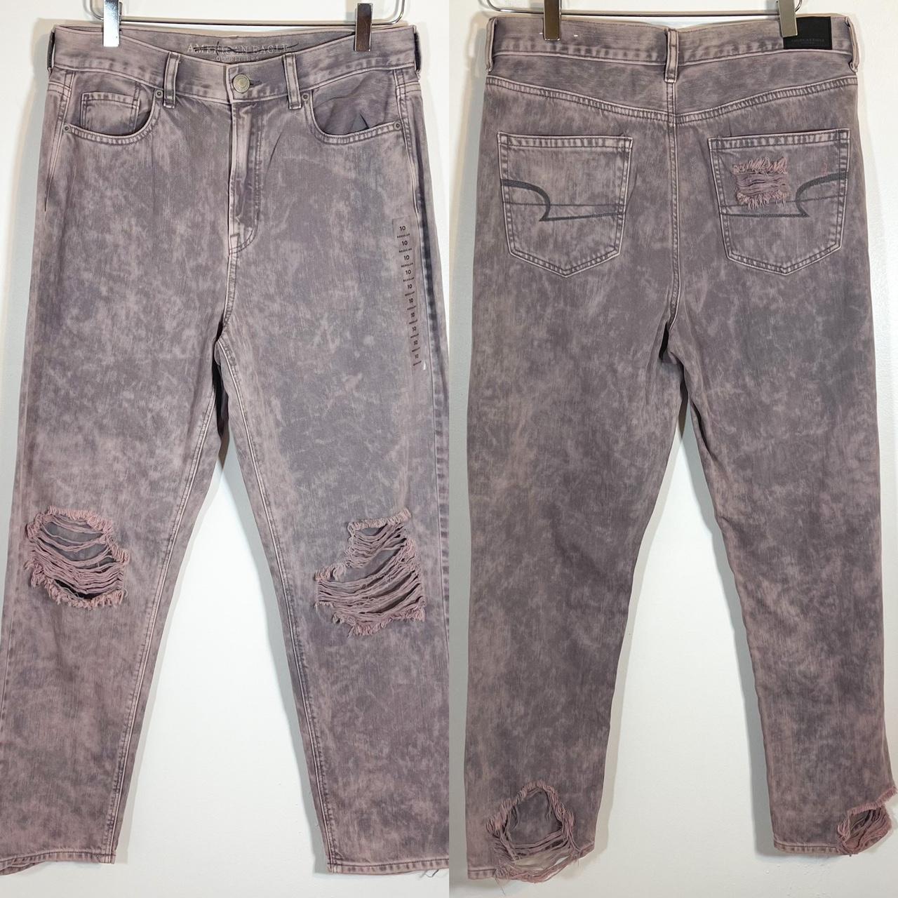 acid wash mom jeans american eagle