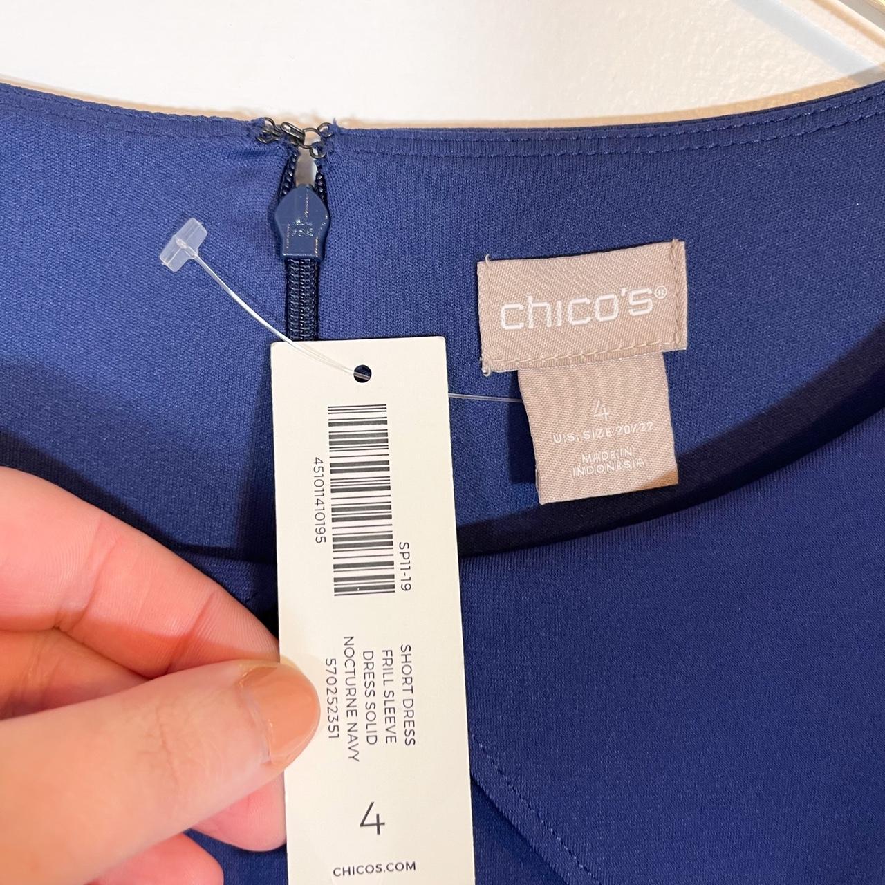 Chico's Women's Navy Dress Depop