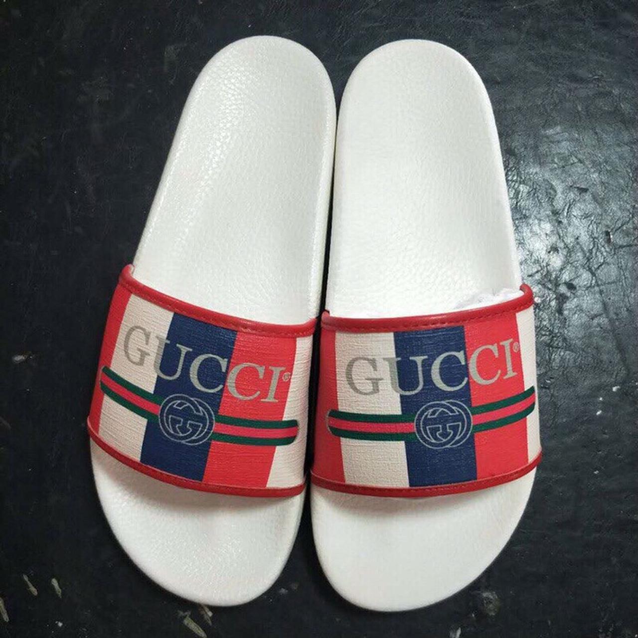 Gucci slides red online white blue