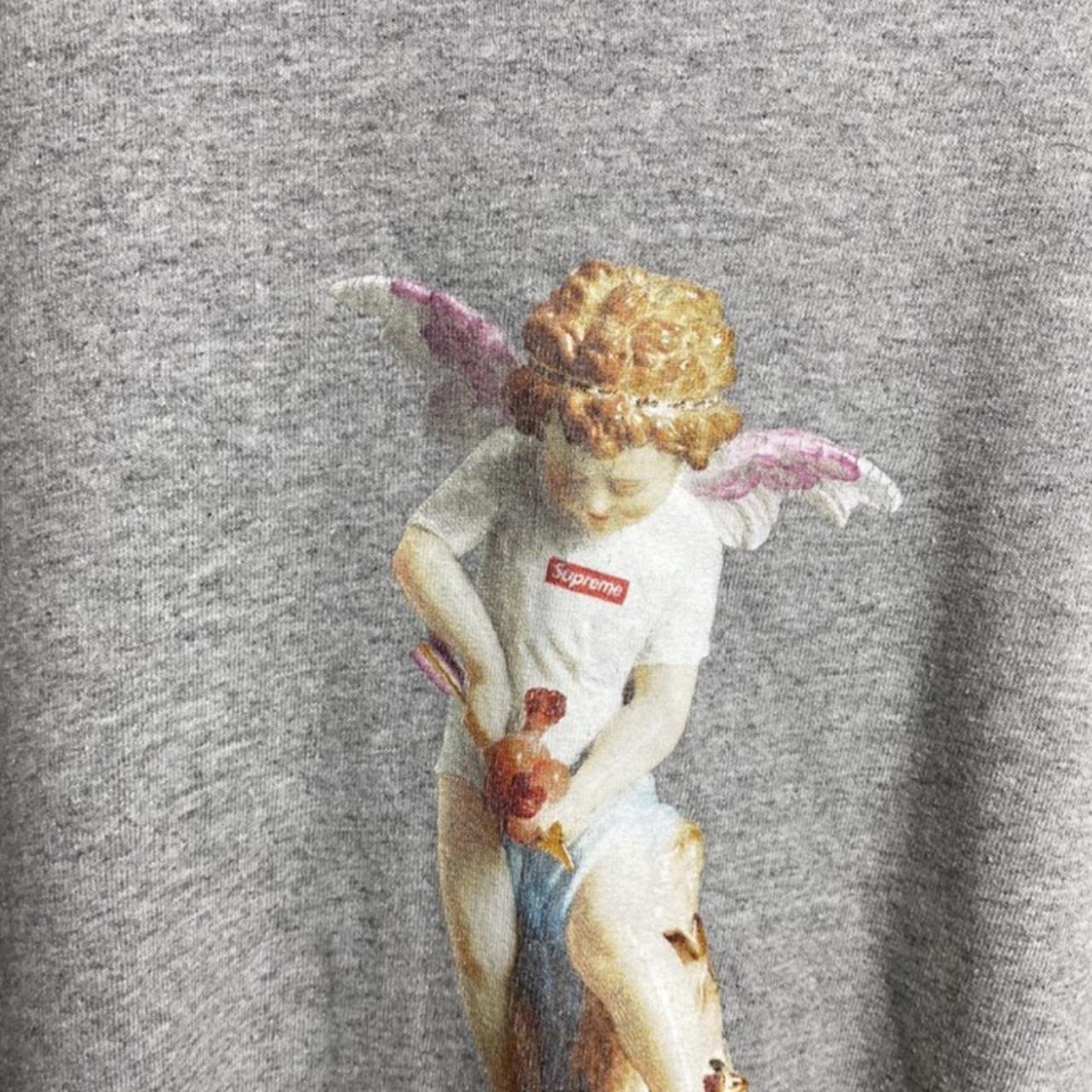 Supreme Cupid tee in heather grey. Great condition.... - Depop