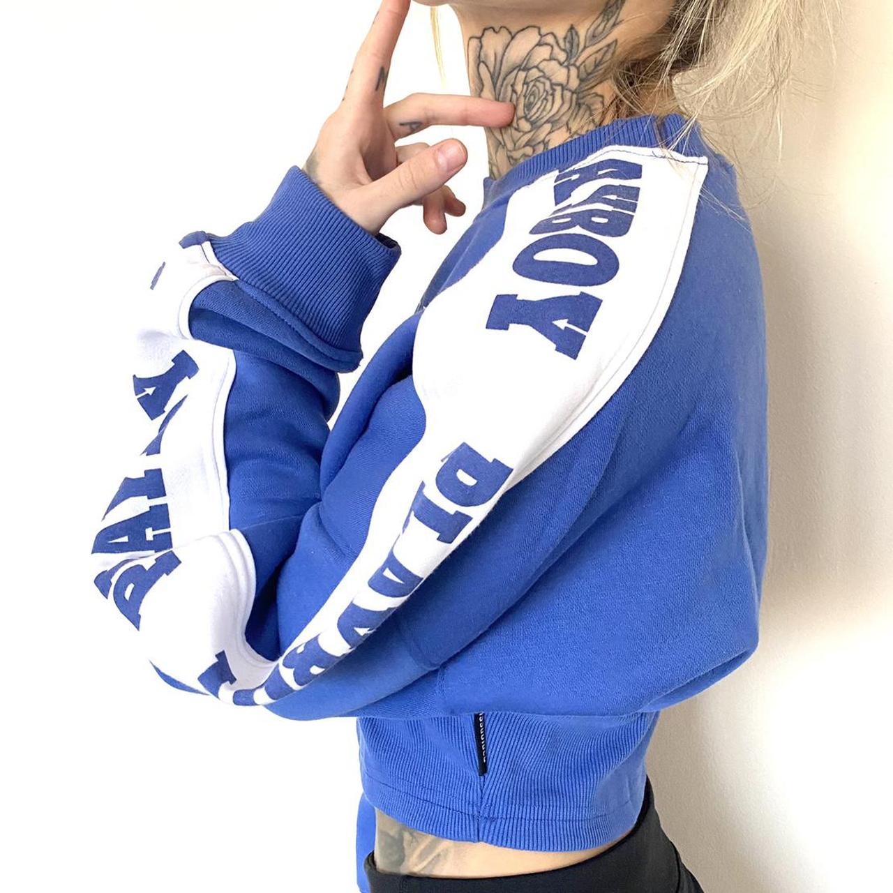 Cropped Jumper Missguided Playboy Cropped Sweatshirt Missguided X Playboy  Cropped Sweatshirt Colour Depop