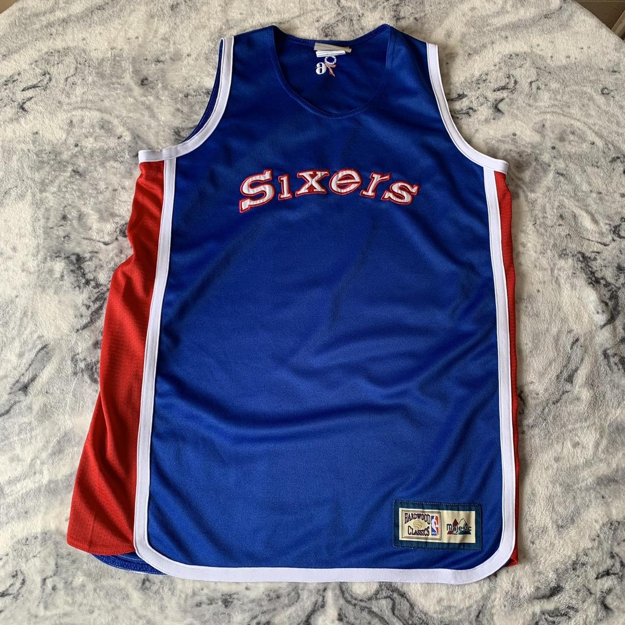 MEN'S VTG MAJESTIC NBA PHILADELPHIA 76ERS BASKETBALL - Depop