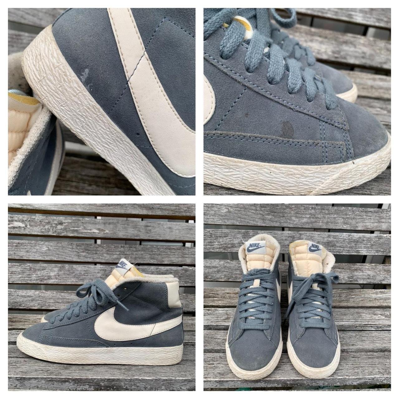 womens grey suede nike blazers