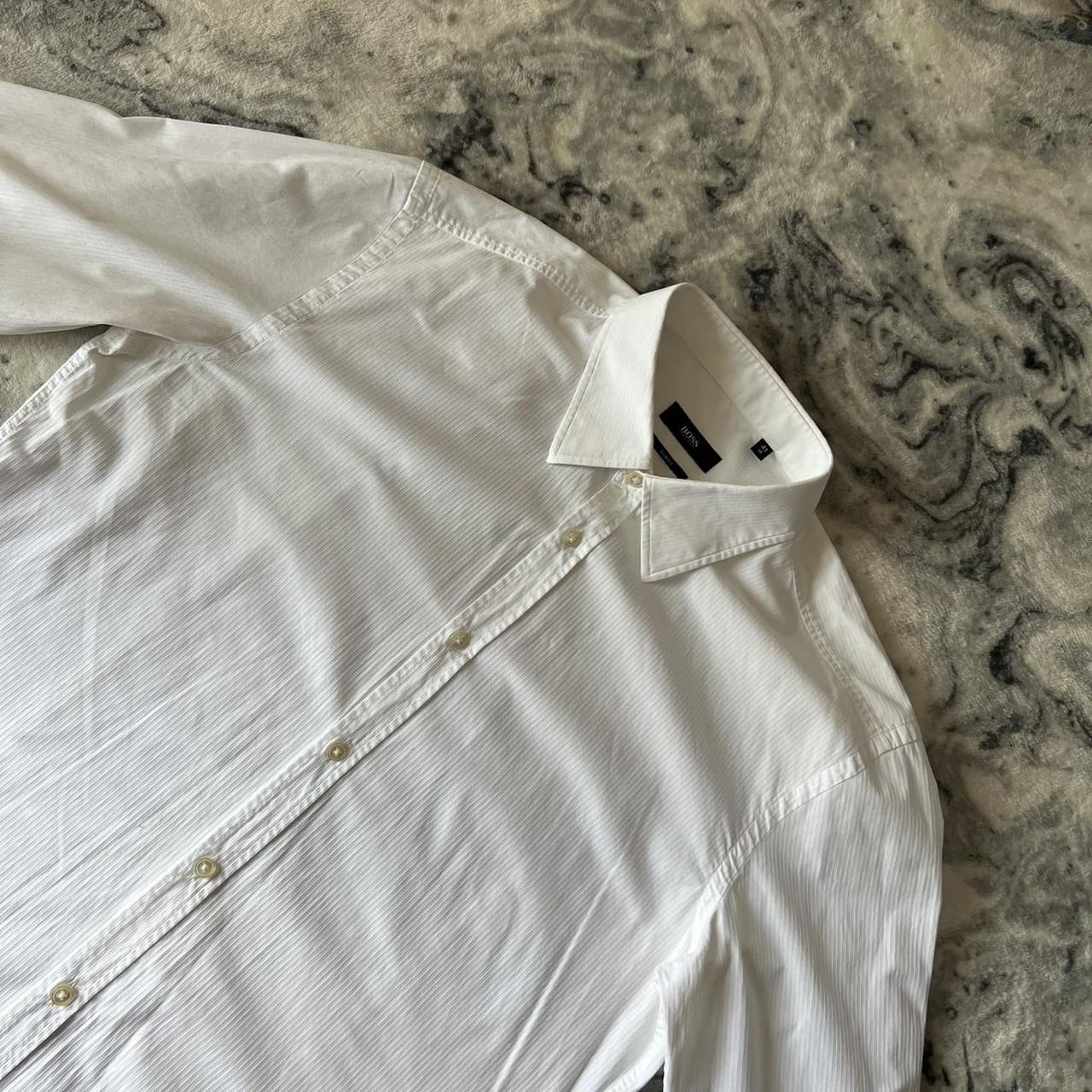 Hugo Boss Men's White Shirt | Depop