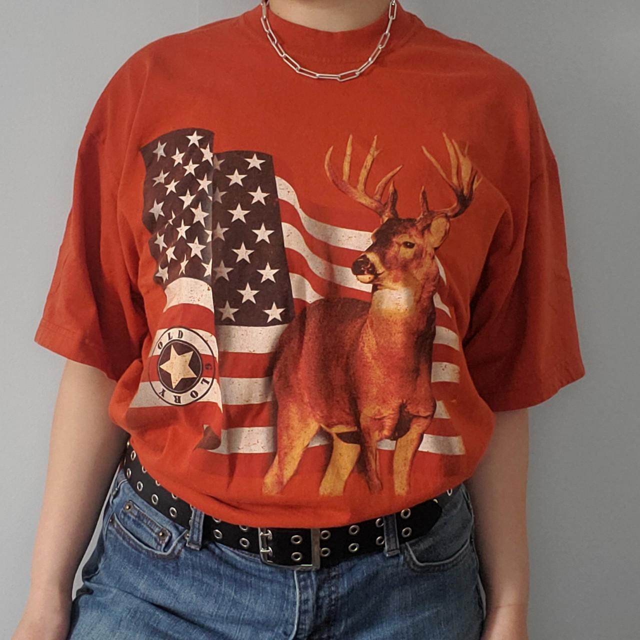 American Vintage Men's Orange T-shirt | Depop