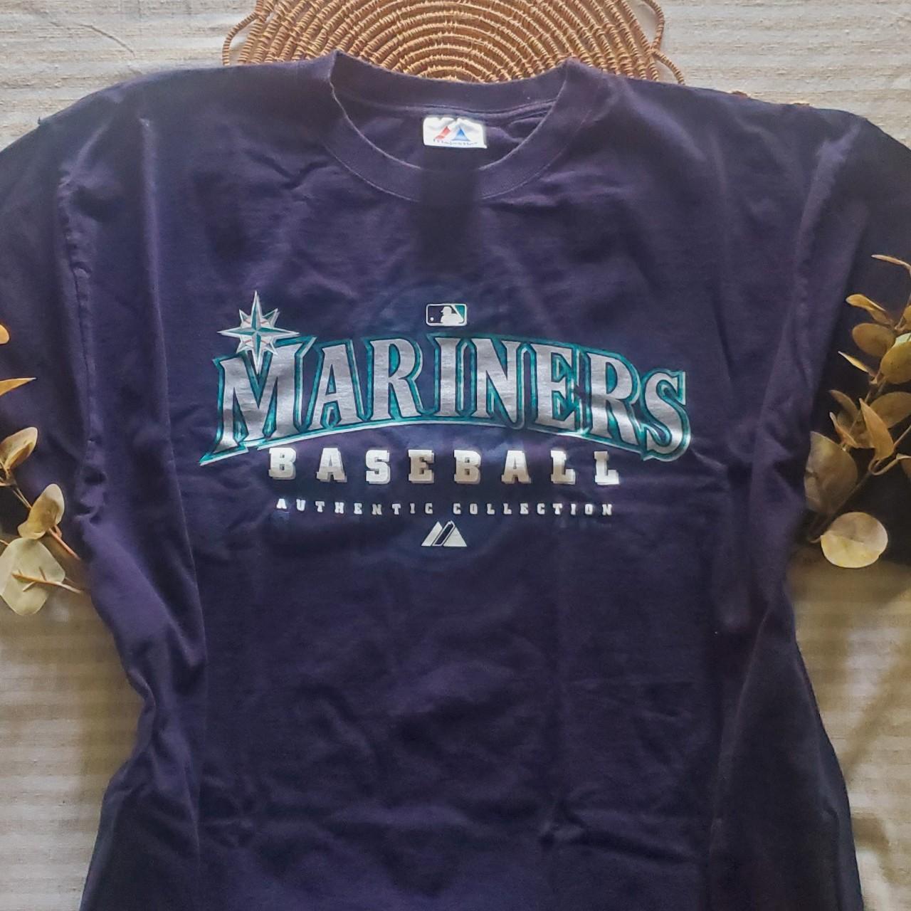 MLB Genuine Seattle Mariners Navy Blue Graphic T-Shirt Men's
