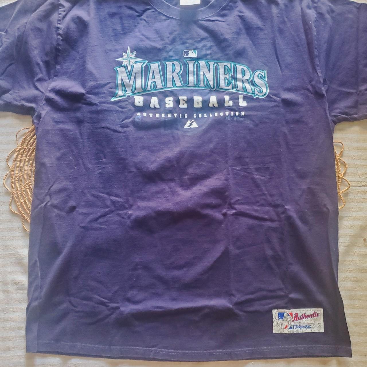 MLB Genuine Seattle Mariners Navy Blue Graphic T-Shirt Men's Size XL  Baseball