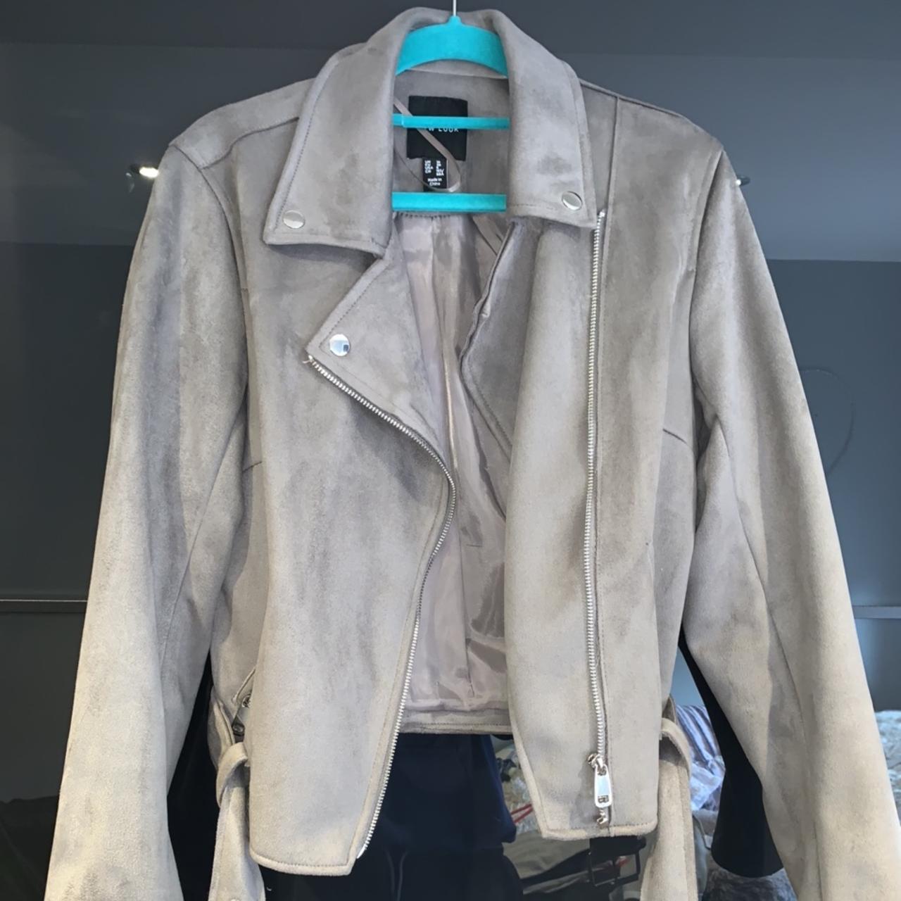 Light grey hotsell suede jacket