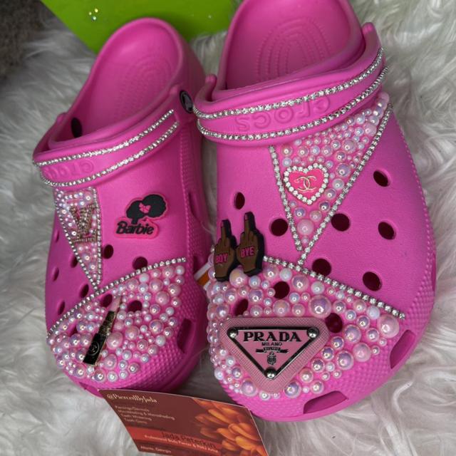 Custom crocs, very CUTE! Each pair is unique and - Depop