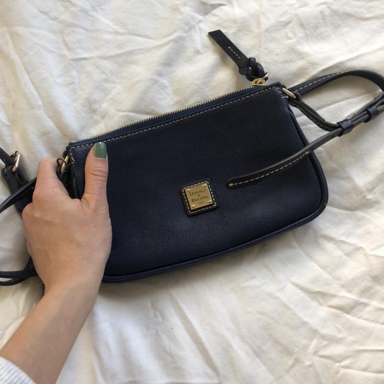 Dooney and Bourke navy crossbody bag - Depop