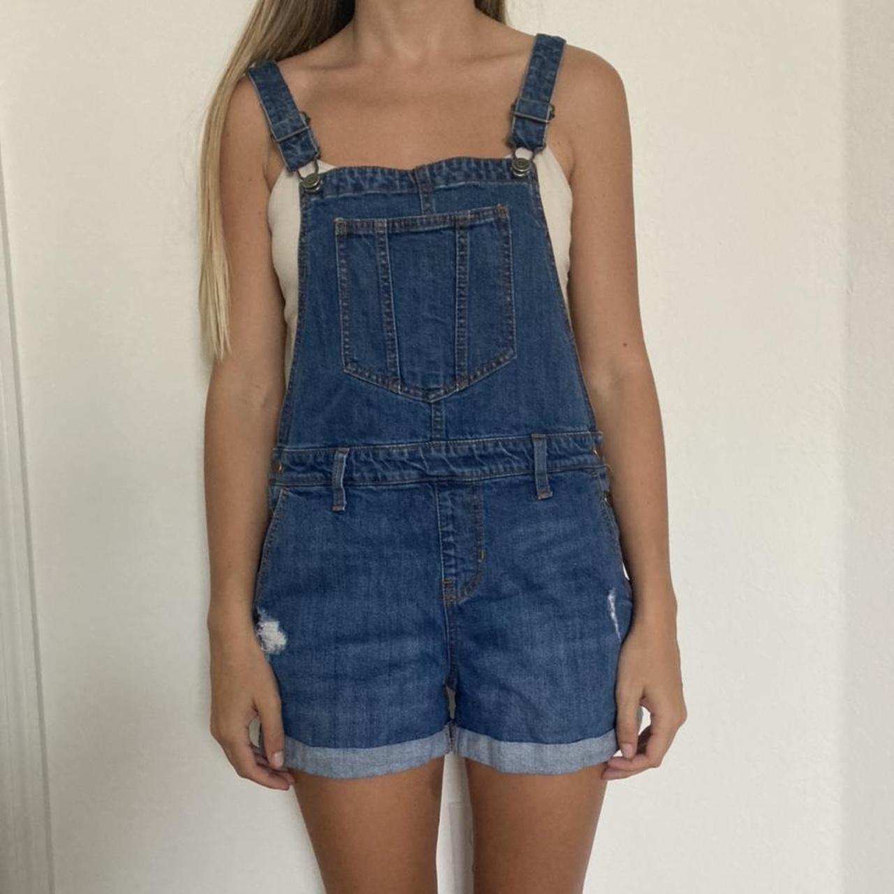 Old Navy Women's Blue Dungarees-overalls | Depop