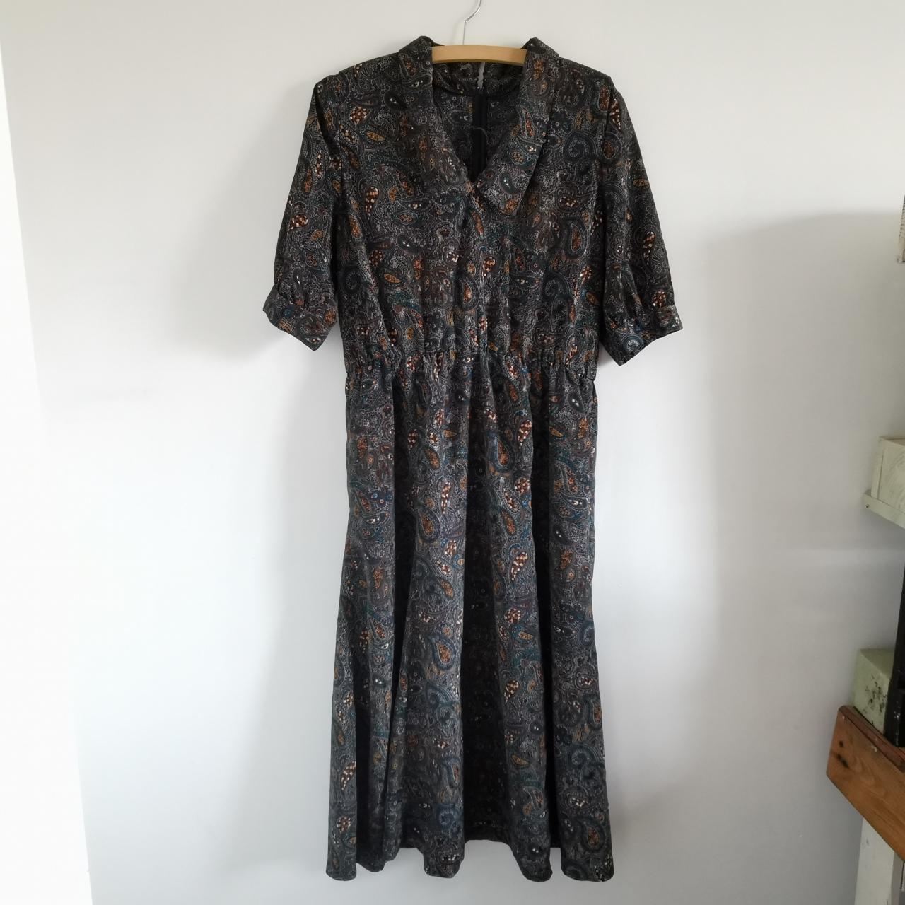 Handmade Paisley Dress - Estimated Size Large -... - Depop