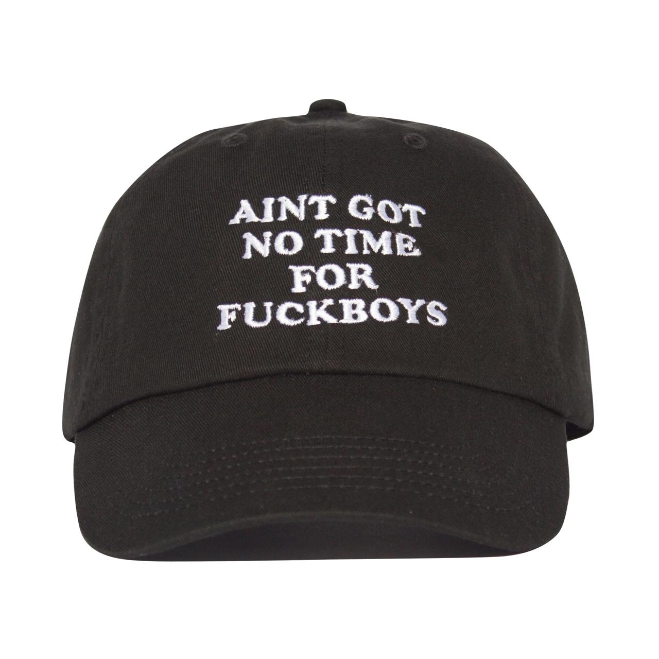 NO time For Fuckboys Hat - Black - Depop