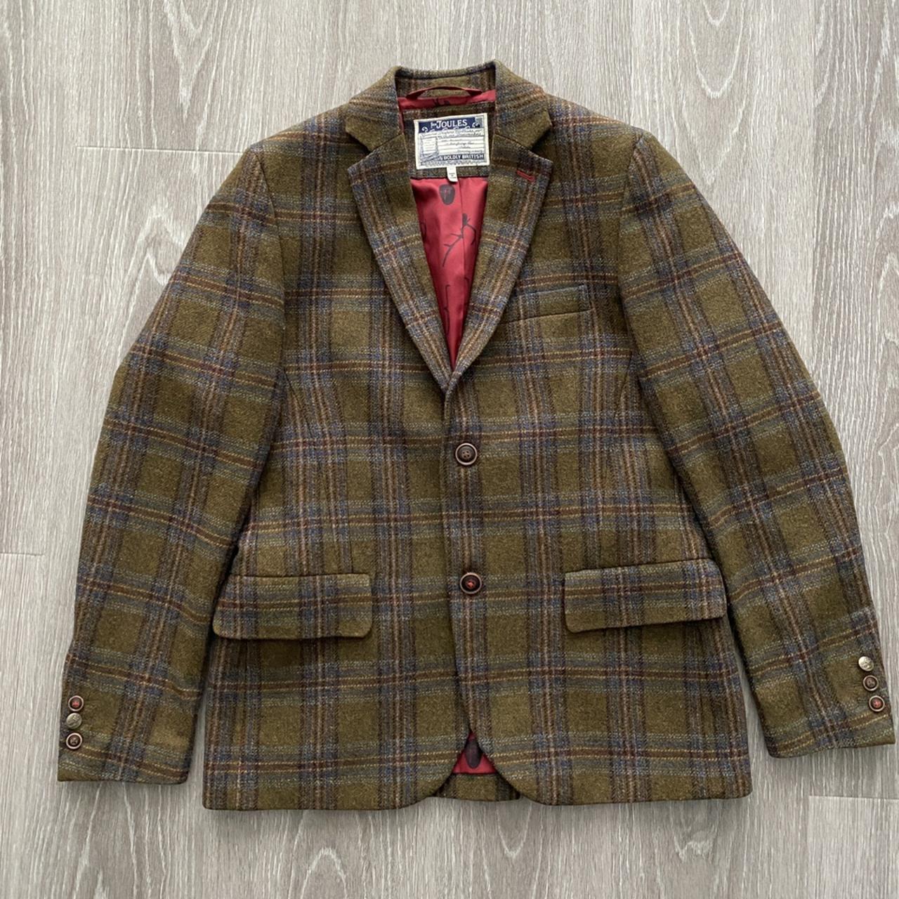 JOULES WOOL TWEED BLAZER Size 42 - Depop