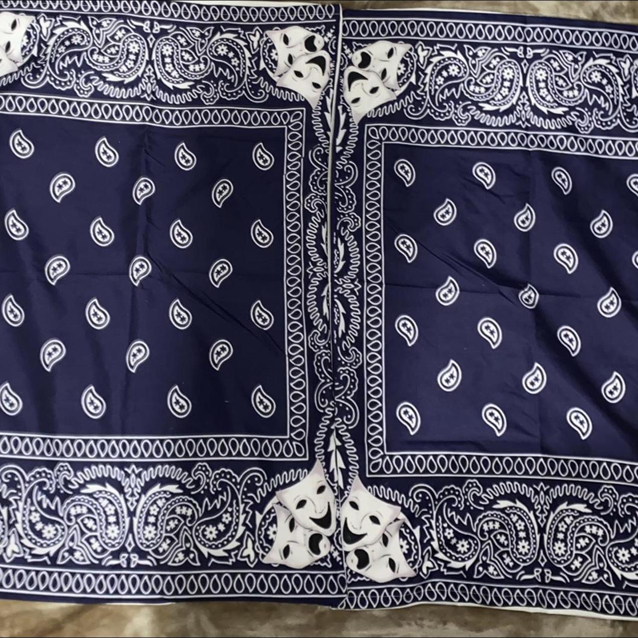 NAVY BLUE PAISLEY PILLOWCASES🎭 NEW NEVER USED from... - Depop