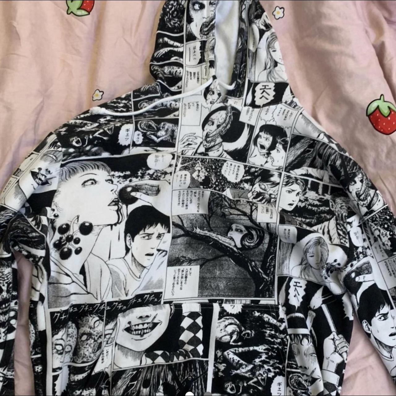 Junji ito all over print hoodie hot sale