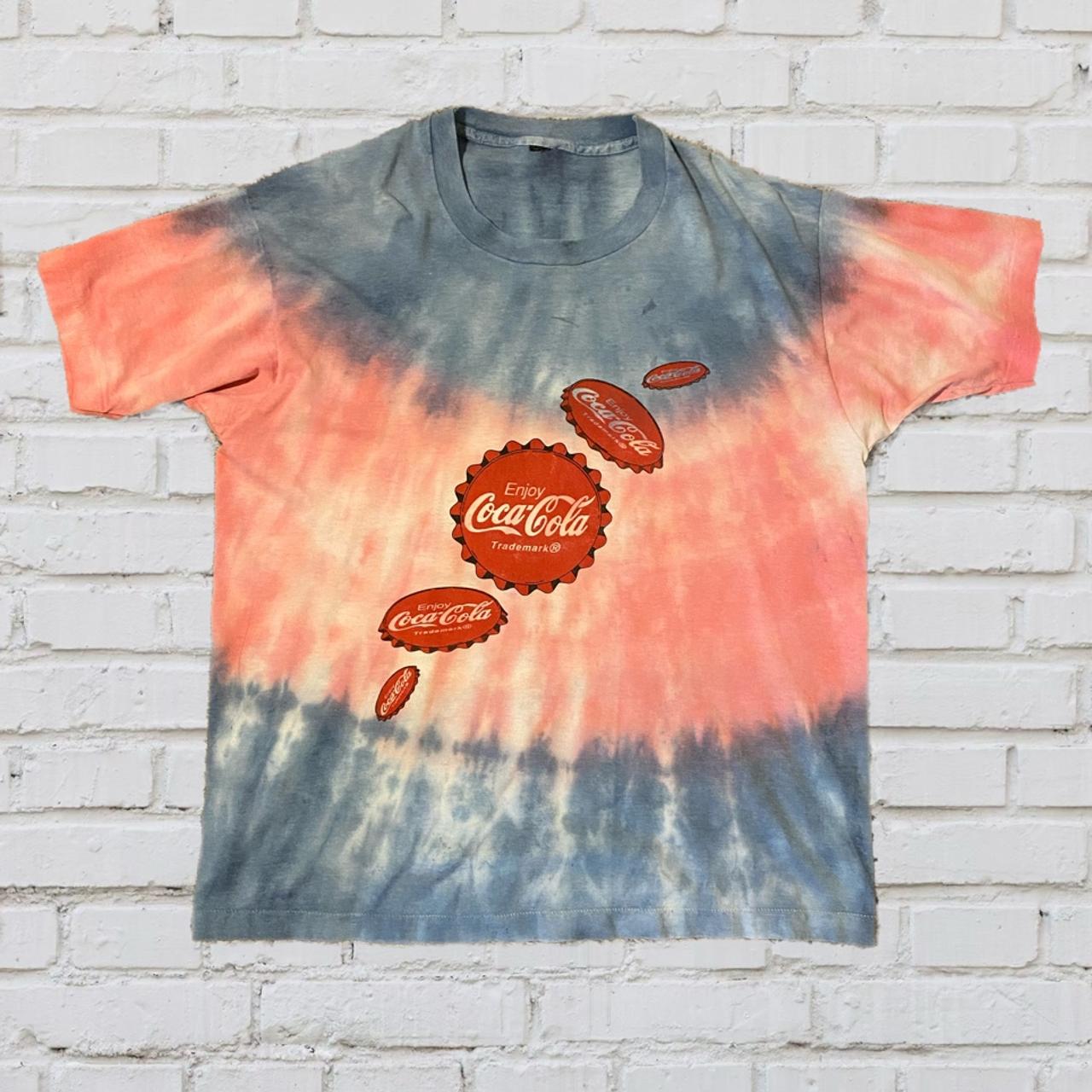 coca cola tie dye shirt