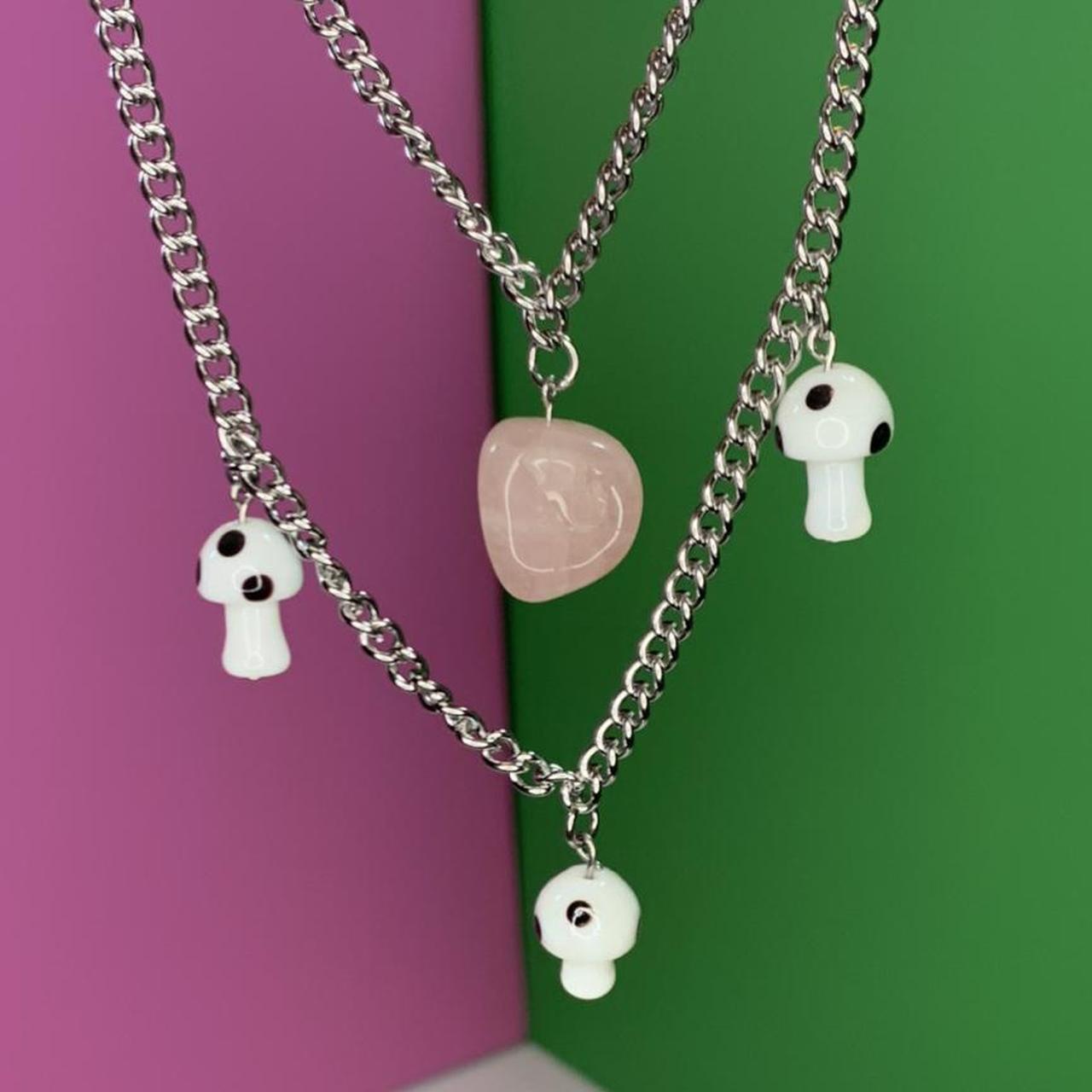 Women's Pink and White Jewellery