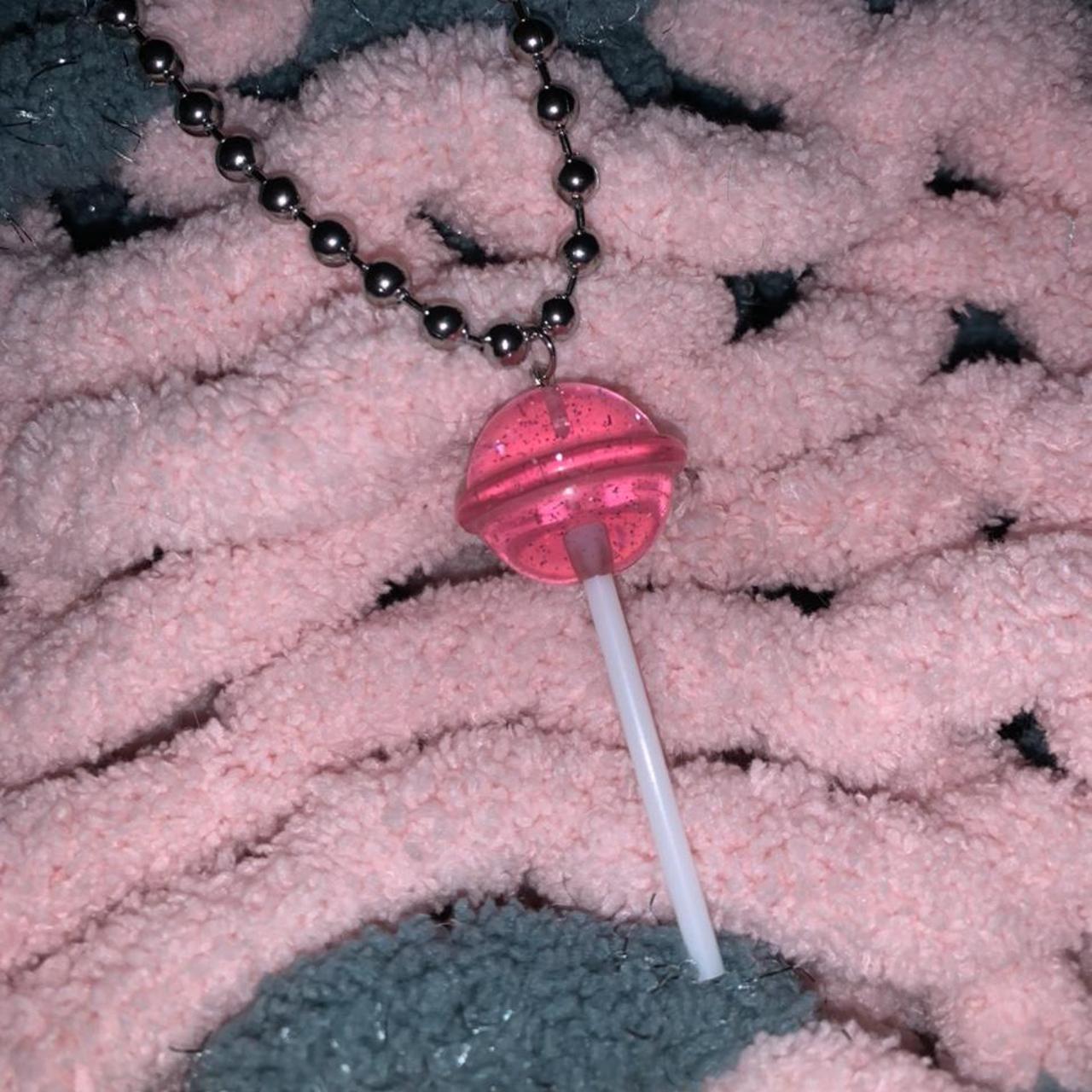 Product Image 1 - Chunky pink sparkly lollipop sucker
